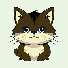 Cute and adorable cat illustrations can be used for t-shirts, icons and various others