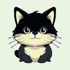 Cute and adorable cat illustrations can be used for t-shirts, icons and various others