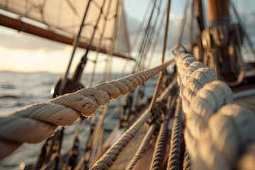 Shot of a historical sailing vessel
