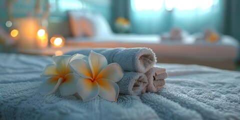 The Art of Towel Origami Adorning the Welcoming Treatment Bed Inviting Relaxation and Rejuvenation