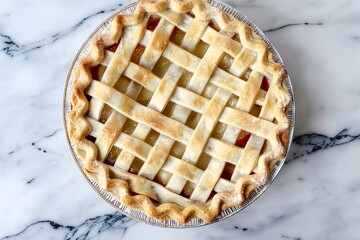 decorating a pie crust with lattice patterns