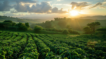 Coffee plantation in Brazil 