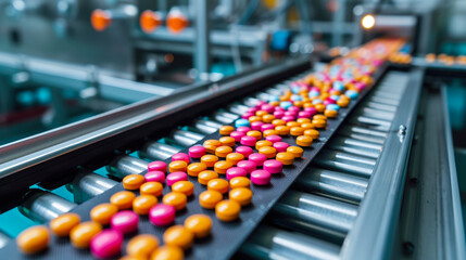 From Production to Packaging: Pills Advancing to Blister Sealer