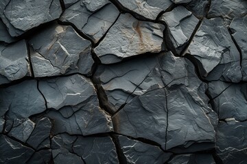 Dark cracked rock surface texture background