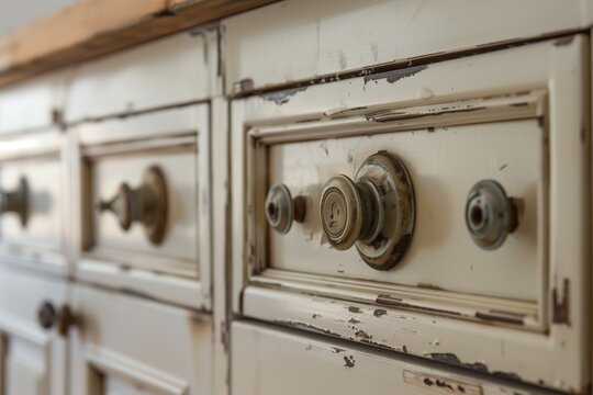 replacing old knobs on upcycled kitchen cabinets