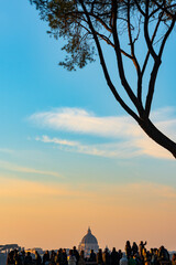 giardino degli Aranci (Oranges Trees garden) with a magnificent view on St. Peter's dome