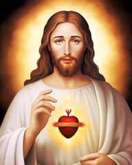 The most sacred heart of Jesus