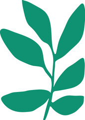 Abstract botanical wall art vector