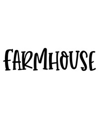 Farmhouse typography design on plain white transparent isolated background for card, shirt, hoodie, sweatshirt, apparel, tag, mug, icon, poster or badge