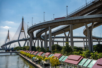 THAILAND SAMUT PRAKAN BHUMIBOL BRIDGE