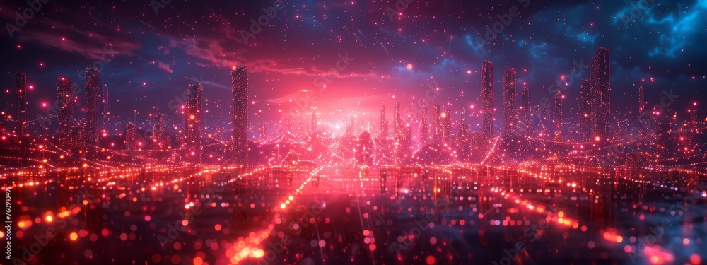 Poster visualize the potential for blockchain to disrupt the sharing economy, with decentralized platforms 