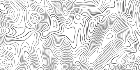 Topographic contour map. Vector cartography illustration. Abstract lines background. Line topography map contour background concept of a conditional geography scheme and the terrain path. - obrazy, fototapety, plakaty
