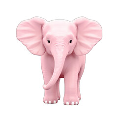 Obraz premium pink elephant - 3d illustration png