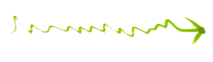 Green arrows isolated on transparent background - obrazy, fototapety, plakaty