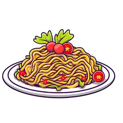 noodle with egg 
