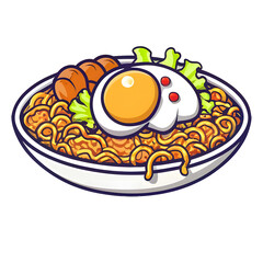 noodle with egg 
