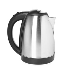 Fototapeta premium Stylish electrical kettle isolated on white. Household appliance