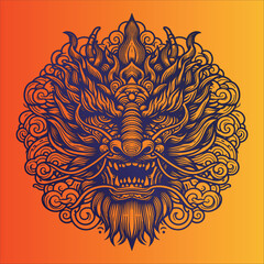Japanese Type Dragon Artwork 003