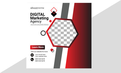 Digital Marketing Social Media Template Design