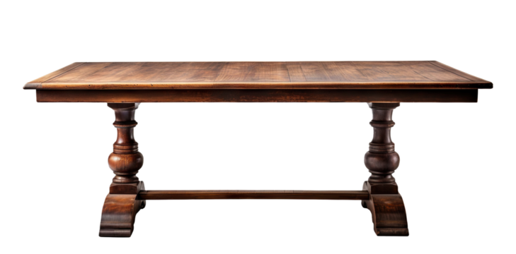 Old wooden table, cut out