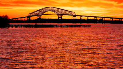Sunset at Fancis Scott Key Bridge