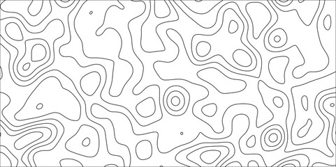 Contour map background. Geography scheme and terrain. Topography grid map. Stylized topographic contour map. Geographic line mountain relief. Abstract lines or wavy backdrop background.