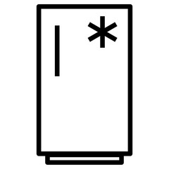 freezer icon, simple vector design