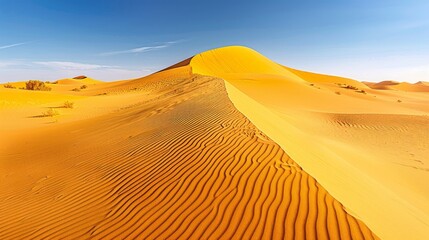Fototapeta na wymiar mesmerizing sand dune patterns in matruh governorate, libyan desert - sahara's natural artistry captured in egypt, africa's vast expanse