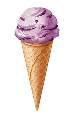 ブルーベリーアイスクリーム