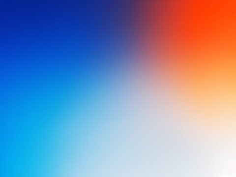 White blue, orange blurred gradient on dark grainy background