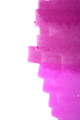 Abstract blended watercolor felt pen colour on paper texture background