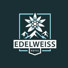 Edelweiss Hotel in Alps logo - 768944848