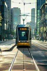 City center light rail Metrolink tram - obrazy, fototapety, plakaty