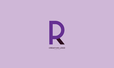 PR RP Abstract initial monogram letter alphabet logo design