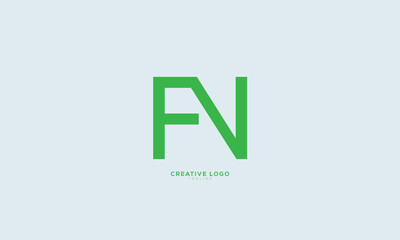 FN Abstract initial monogram letter alphabet logo design