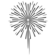firework icon, simple vector design