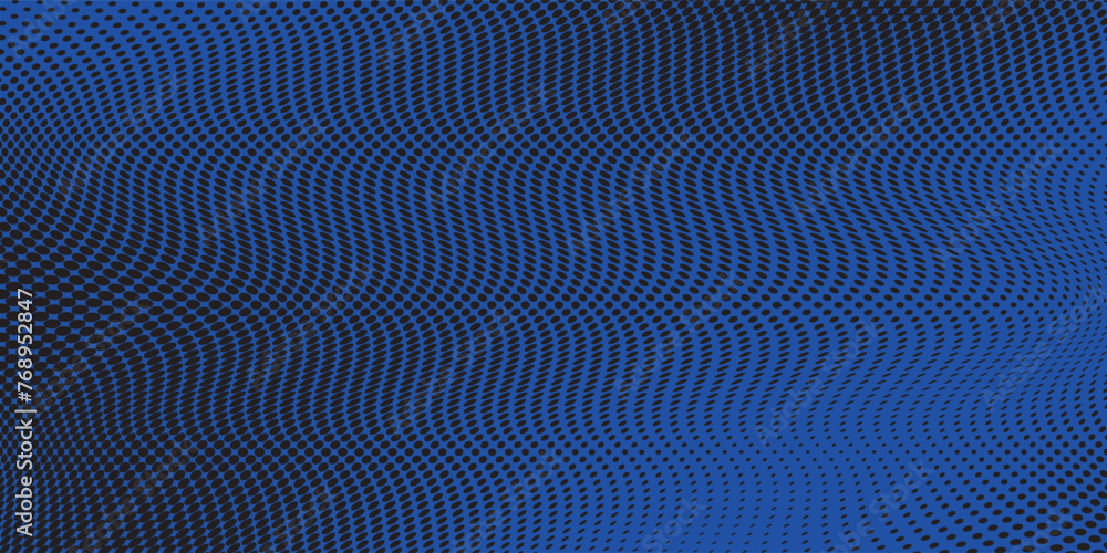 Poster light blue vector illustration which consists of circles. dotted gradient design for your business.v
