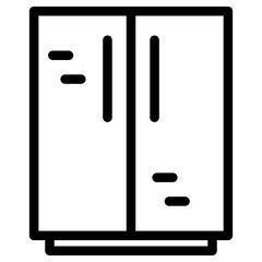 cupboard icon, simple vector design