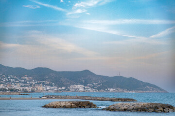 Sitges city overview