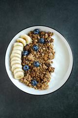 Banana and Blueberry Granola