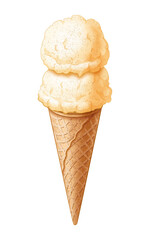 ダブルのアイスクリーム