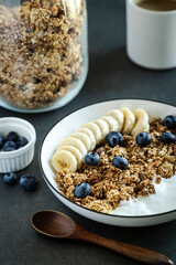Banana and Blueberry Granola