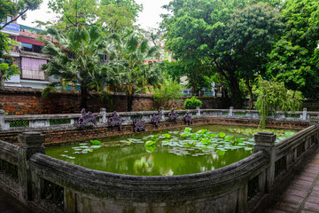 Fototapeta na wymiar views of literature temple in hanoi, vietnam