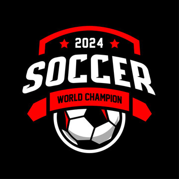 Football logo template vector isolated. Soccer logo template vector design.