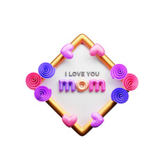 Mother's Day 3d Illustration Icon