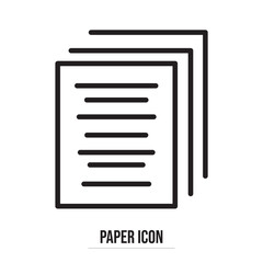 Paperwork Compilation Vector Icon . Document vector icon isolated on white background. File copy icon for web and application Documentation Replica Vector Symbol for UI Design.