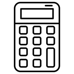 calculator icon, simple vector design