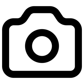 camera icon, simple vector design