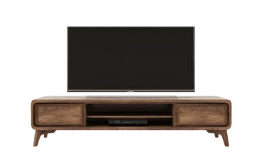 LCD with stand, TV Stand Mount,PNG Image, isolated on Transparent background.
