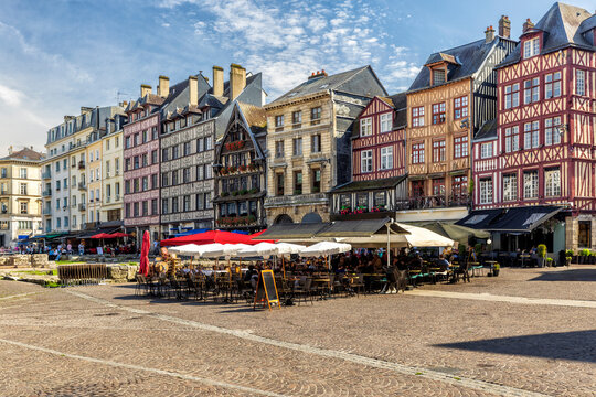 Der Platz Alter Markt in Rouen in der Normandie